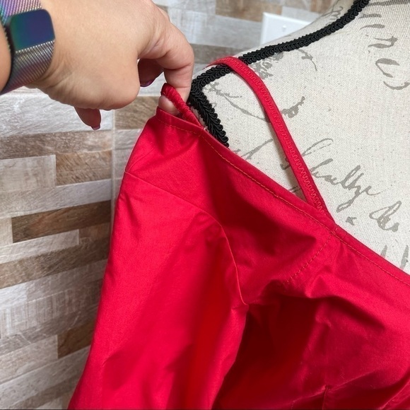 10 Crosby Derek Lam Red One Mini Dress Size 8 Party Wedding Shower Cruise NWT - Picture 4 of 13